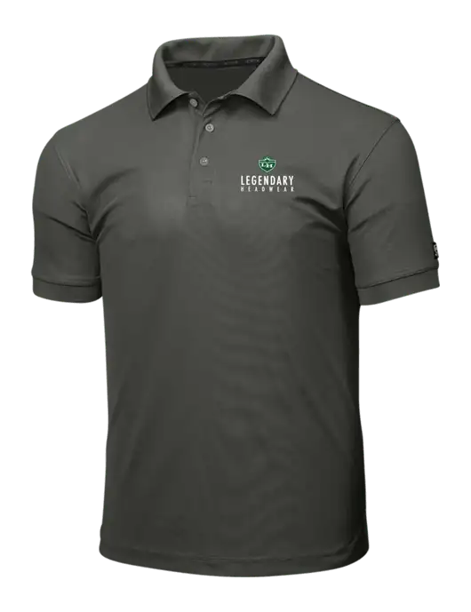 OGIO Medium Grey Caliber 2.0 Polo w/Legendary Logo