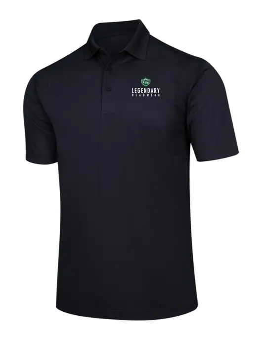 Black Micropique Sport-Wick Polo w/Legendary Logo
