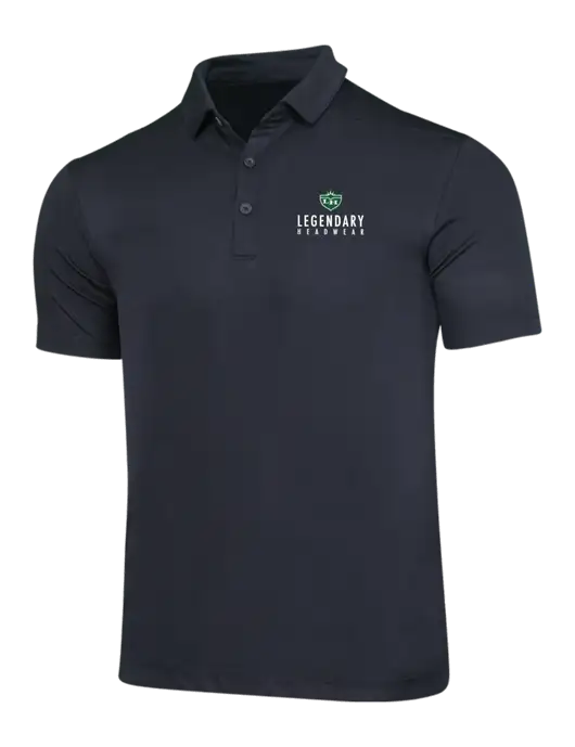Black Posi-UV Pro Polo w/Legendary Logo