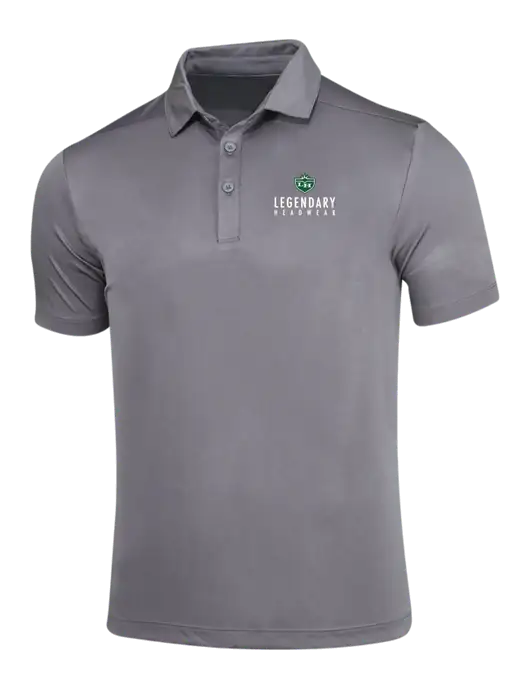 Dark Smoke Grey Posi-UV Pro Polo w/Legendary Logo
