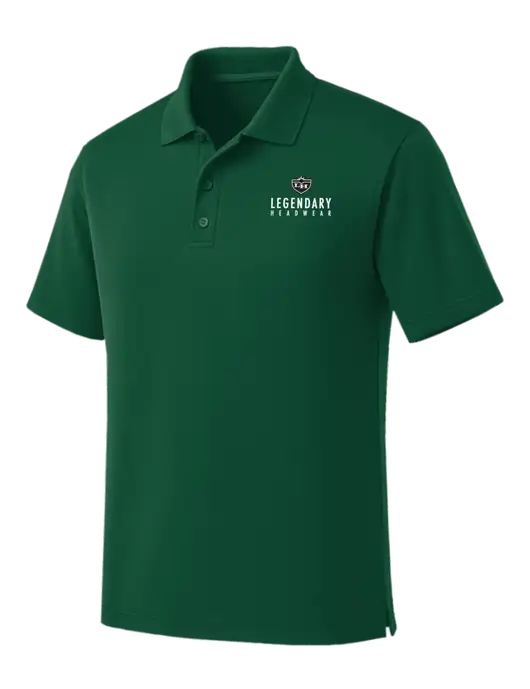 Dark Green Dry Zone UV Micro Mesh Polo w/Legendary Logo