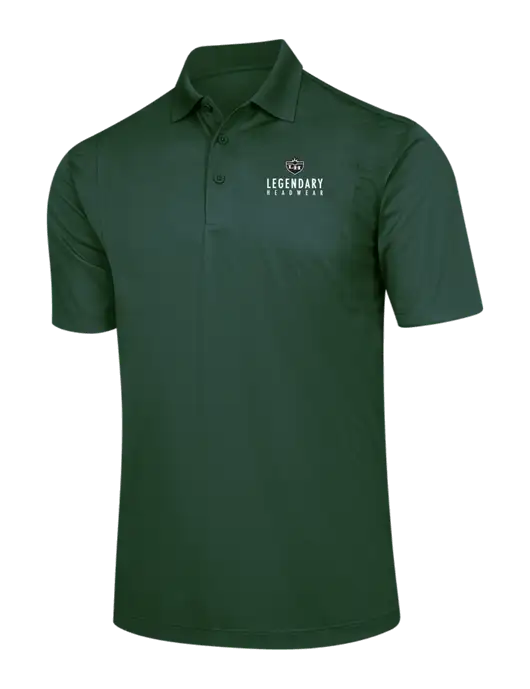 Dark Green Micropique Sport-Wick Polo w/Legendary Logo