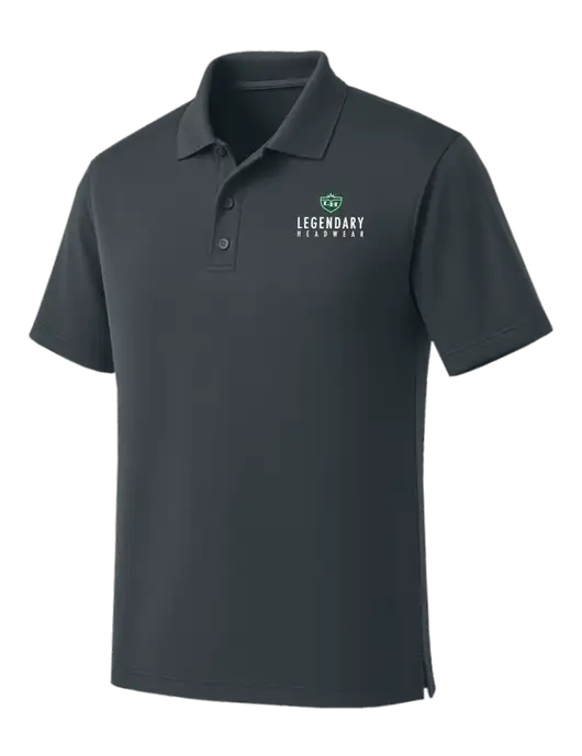 Dark Grey Dry Zone UV Micro Mesh Polo w/Legendary Logo