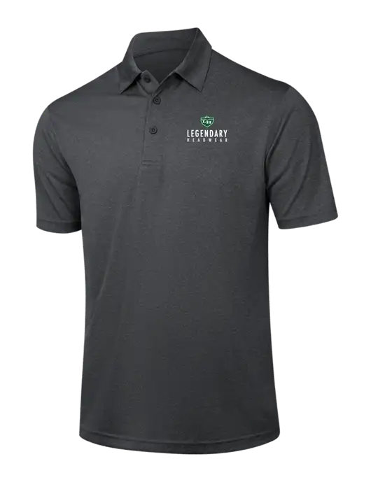 Dark Grey Heather Contender Polo w/Legendary Logo
