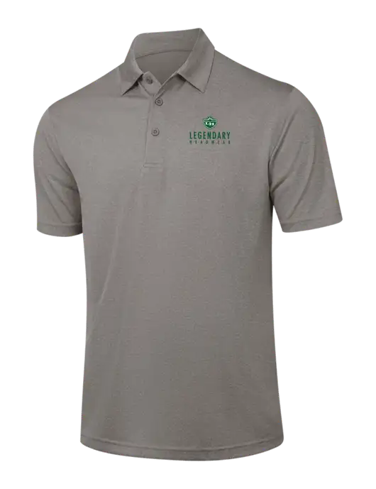 Medium Grey Heather Contender Polo w/Legendary Logo