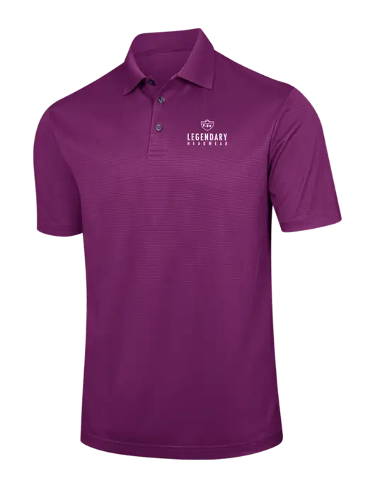 Violet Purple Performance Fine Jacquard Polo w/Legendary Logo