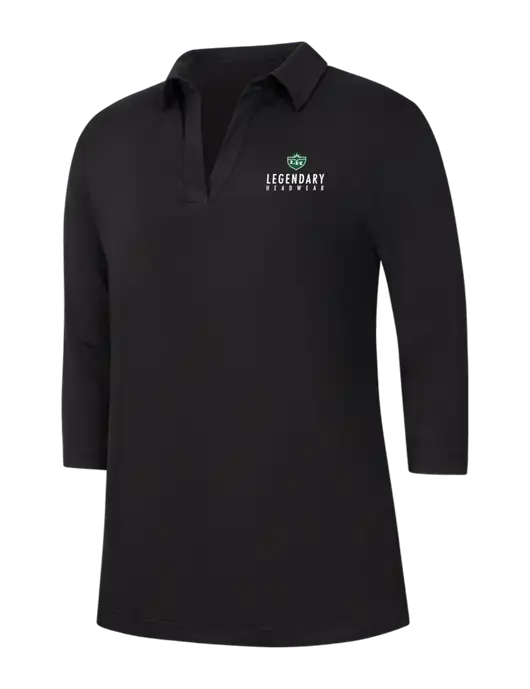 Womens Black Luxe Knit Tunic w/Legendary Logo