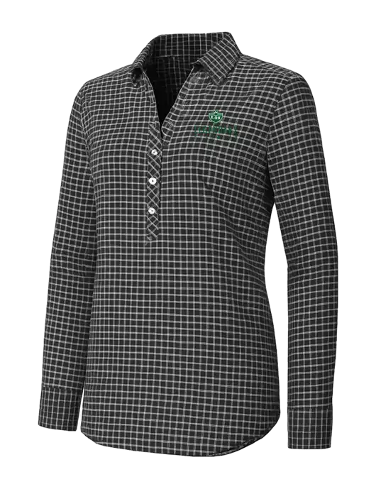 Womens Dark Grey/White City Stretch Shirt w/Legendary Logo