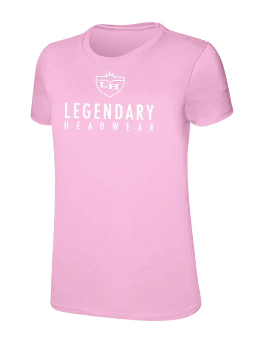 Womens Ring Spun Candy Pink 4.5 oz T-Shirt w/Legendary Logo
