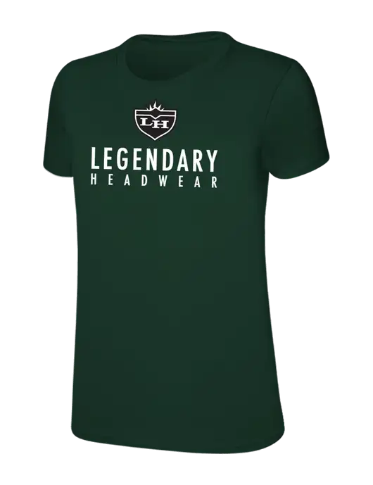 Womens Ring Spun Forest Green 4.5 oz T-Shirt w/Legendary Logo