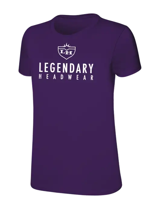 Womens Ring Spun Purple 4.5 oz T-Shirt w/Legendary Logo