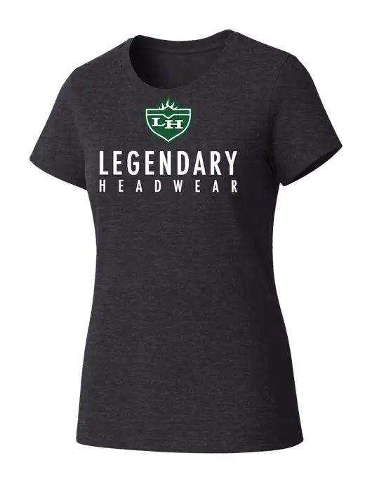 Womens Seriously Soft Heathered Charcoal T-Shirt w/Legendary Logo