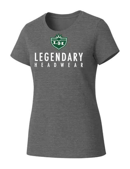 Womens Seriously Soft Grey Frost T-Shirt w/Legendary Logo