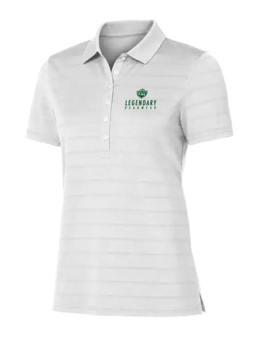 Callaway Womens Bright White Ventilated Polo w/Legendary Logo