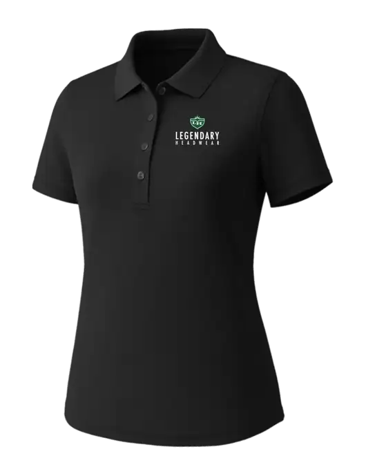 Callaway Womens Core Black Performance Polo w/Legendary Logo