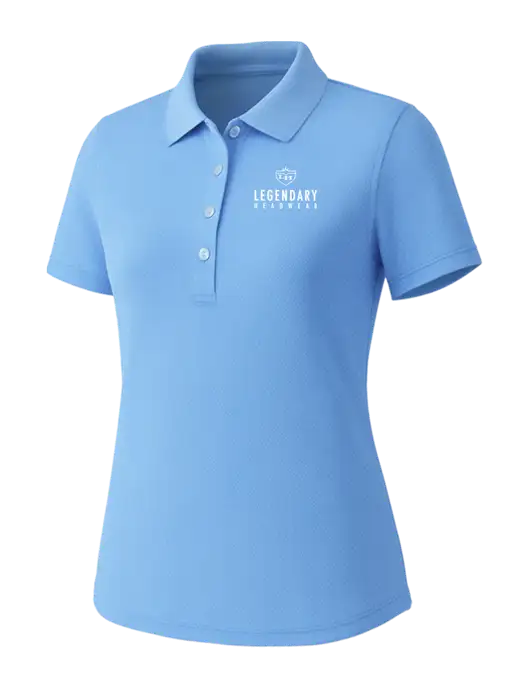 Callaway Womens Core Light Blue Performance Polo w/Legendary Logo