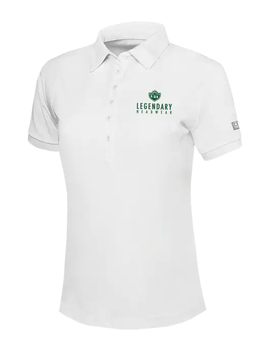 OGIO Womens Bright White Jewel Polo w/Legendary Logo