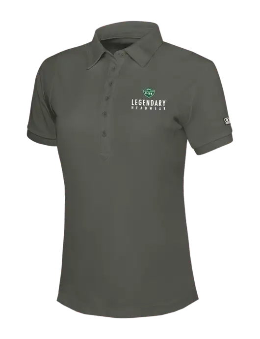 OGIO Womens Medium Grey Jewel Polo w/Legendary Logo