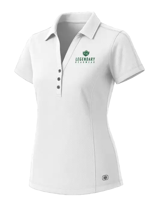OGIO Womens White ONYX Polo w/Legendary Logo