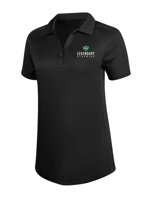 Womens Black Diamond Jacquard Polo w/Legendary Logo
