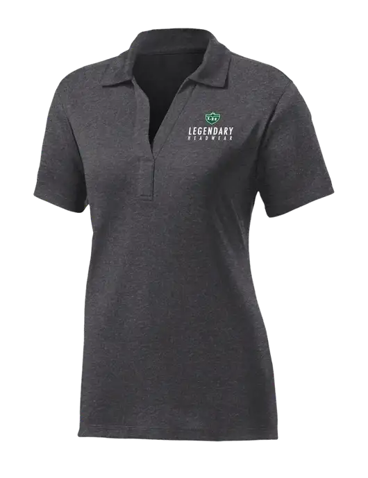 Womens Dark Grey Heather Contender Polo w/Legendary Logo