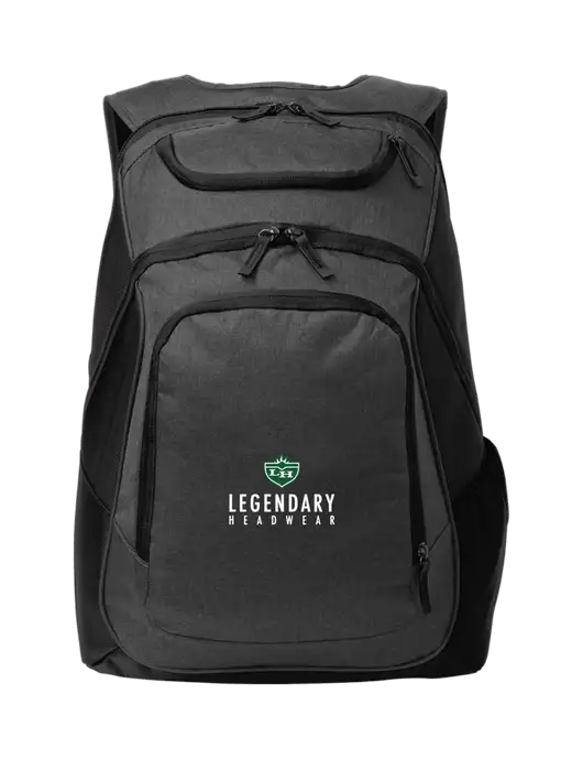 Executive Graphite Heather/Black Laptop Backpack w/Legendary Logo