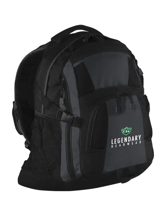 Urban Black/Grey/Black Laptop Backpack w/Legendary Logo