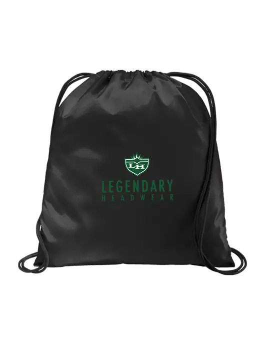 Drawstring  Black Cinch Pack w/Legendary Logo