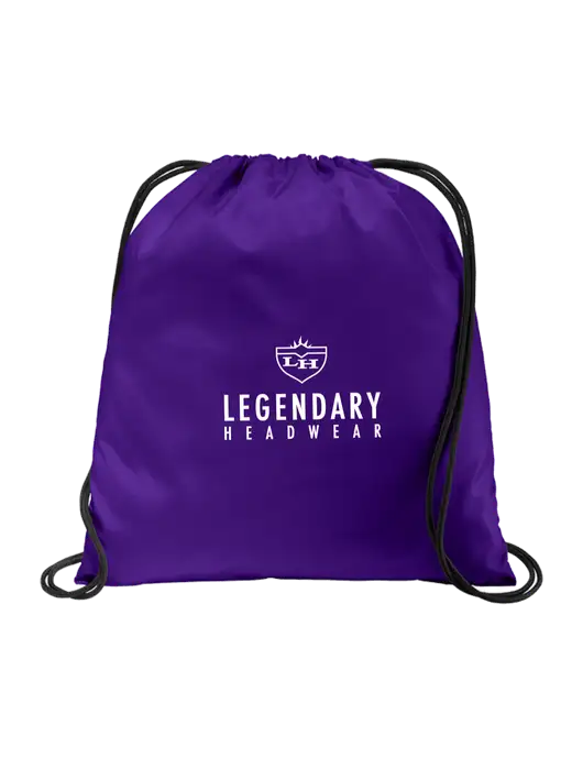 Drawstring Purple Cinch Pack w/Legendary Logo