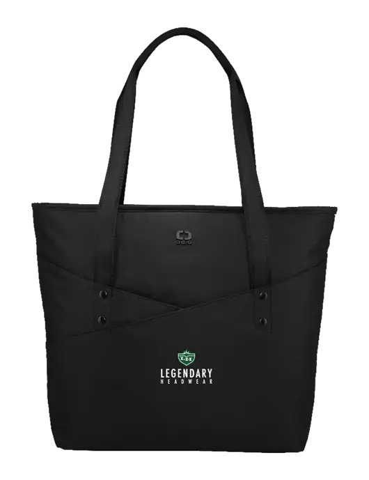 OGIO Black Downtown Tote 
 w/Legendary Logo